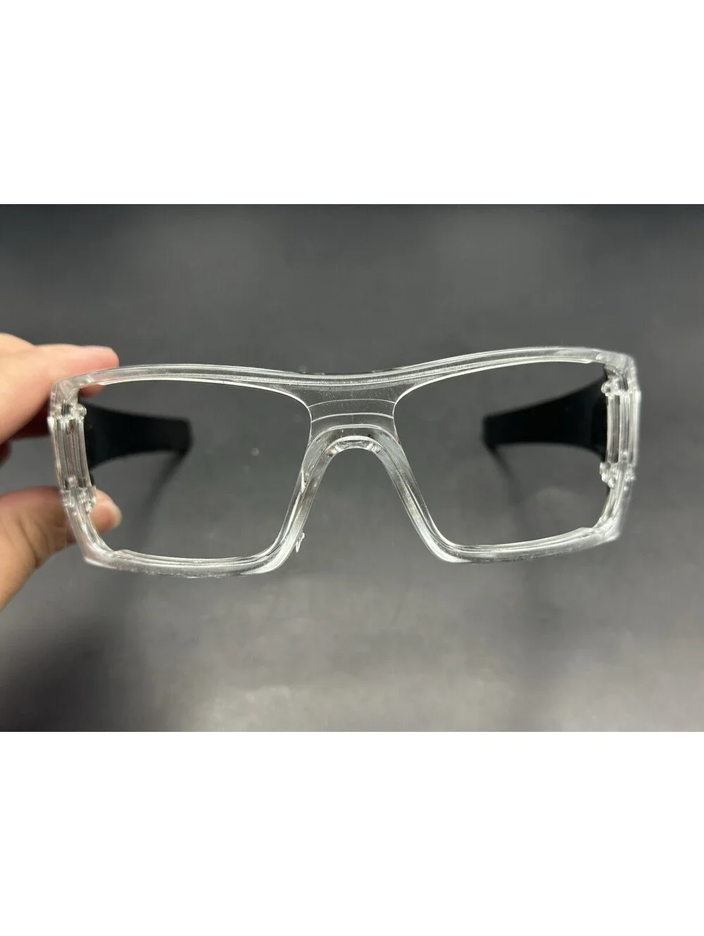 Oakley Batwolf Polished Clear/Black Gold Text Frame